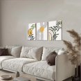 thumbnail image 4 of Minimalist Boho Wall Art Set of 3, Mid-Century Modern Wall Art, Framed Canvas Wall Art Yellow Green Beige Moon Botanical Geometric Neutral Abstract Artwork Prints, Boho Room Wall Decor 12"x16", 4 of 6