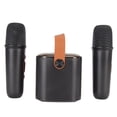 thumbnail image 1 of Ensemble de Haut-Parleurs et Microphones RVB Portables, Système PA Rechargeable BT 5.3 de 5200 mAh, Mini Machine de Karaoké avec 2 Micros Sans Fil pour Fête d'Anniversaire à la Maison, 1 of 7