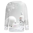 thumbnail image 6 of yoeyez Ugly Christmas Sweater Women Cute Xmas Open Front Button Down Cardigans Sweater Fall Winter Knitted Outwear Coat Multicolor 4L, 6 of 6