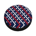 thumbnail image 3 of Bingfone Patriotic Star Spare Tire Cover Weatherproof Universal Wheel Protectors For Rv Camper Travel Trailer Suv Truck 16 Inch, 3 of 9
