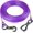 Purple, variant on 15FT Reflective Tie Out Cable for Large Dogs up to 250 lbs, Heavy Duty Steel Wire Leash with Dual Stainless Steel Buckles, Outdoor Yard and Camping Dog Chain