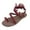 Red, variant on Hvyesh Lace Strap Sandals for Women Dressy Summer Clip Toe Sandals Comfy Wedding Sandals Boho Breathable Sandal Size 6