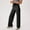 Black, variant on AKEGAMN Wide Leg Yoga Pants with Pockets, Black S-XXL