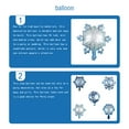 thumbnail image 2 of Advancent Globos Decoración de cumpleaños Globo de cumpleaños Montaje de fiesta de papel de aluminio Kits de decoración para fiestas Mini copo de nieve, 2 of 6