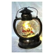 Santas Forest 21928 7.5'' LED Lantern With Santa Scene