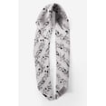 thumbnail image 2 of Bimba Foulard en Pure Soie Imprimée avec Notes Grises, Instrument de Musique, Foulard Tour de Cou, Bandanas d'Été pour Cheveux pour Femmes 40 x 40 Pouces, 2 of 6