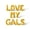 Gold, variant on Cursive Script Letter Balloons - LOVE MY GALS 16" Inch Alphabet Letters Foil Mylar Balloon Galentines Day Party Banner (Silver)