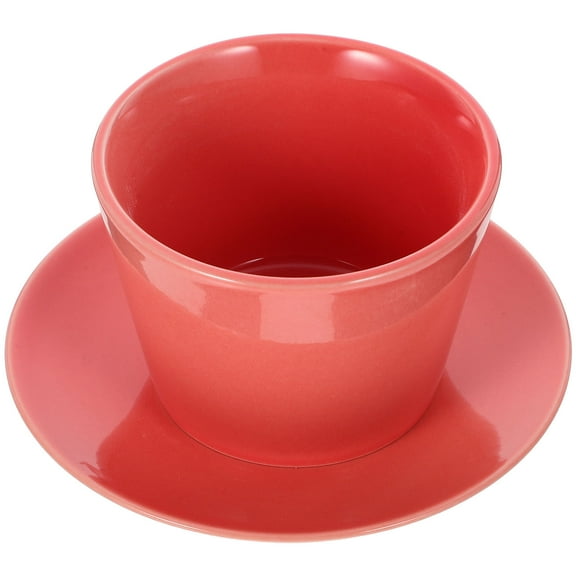 OUNONA  Ceramic Water Mug Small Design Coffee Cups Espresso Office Pink