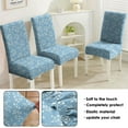 thumbnail image 4 of Set of 4 Charming Wildflower Dining Chair Covers Rustic Autumn Leaves and Blossom Pattern Washable Polyester Stretch Slipcovers Removable Protector for Farmhouse Decor, 4 of 6