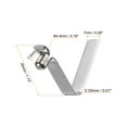 thumbnail image 2 of Unique Bargains 15pcs Single Button Kayak Paddle Snap Spring Clip 26mmx4.8mm V Shaped Hollow Lift Telescopic Locking Pole Clips, 2 of 5