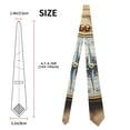 thumbnail image 3 of Gaeub Magnetic Old Compass On World Map Men's Classic Woven Jacquard Necktie Perfect for Weddings & Parties, 3 of 7