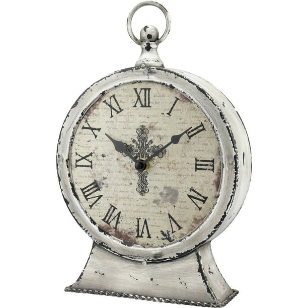 Stonebriar Collection Faith Round Tabletop Clock Walmart Com Walmart Com