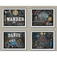 thumbnail image 1 of 4 Beautiful, Fun Inspirational Chalkboard Style Messages; Set of Four 14x11in White Framed Prints; Ready to hang!, 1 of 1