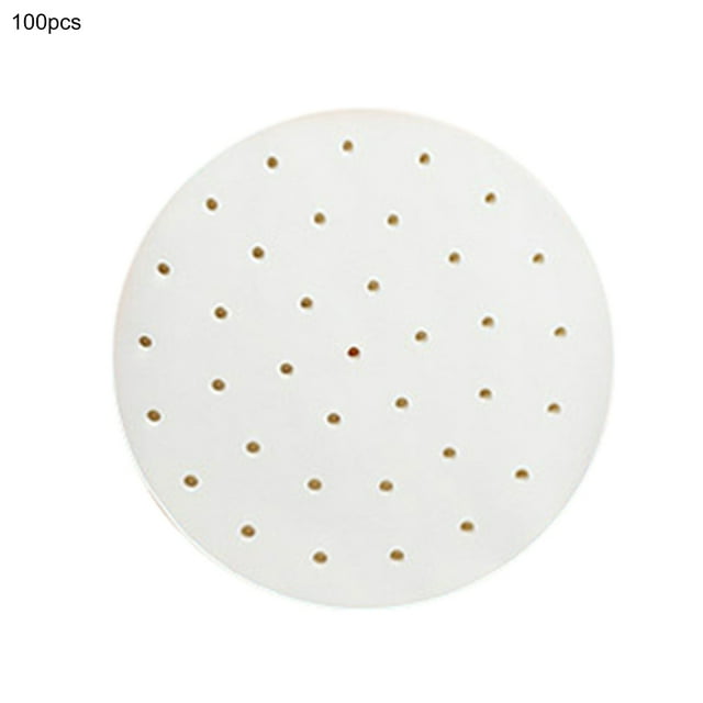 Flmtop 100Pcs/Set Steamer Paper More Thicken Non-stick Paper Practical Food-grade Steamer Paper Pad for Home
