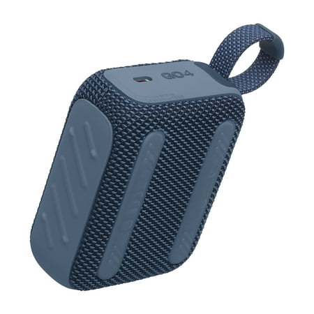 JBL Go 4 Ultra-Portable Waterproof Bluetooth Speaker, Blue