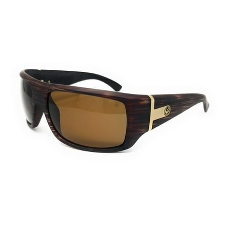 DRAGON Sunglasses VANTAGE POLAR 228 Matte Woodgrain Rectangle Men's 63x16x125