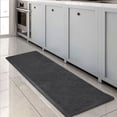 thumbnail image 2 of MeyJey Anti Fatigue Kitchen Mat, 20"x60" Non-Slip Waterproof Cushioned Runner Rug, Black, 2 of 10