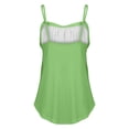 thumbnail image 5 of Womens Camisole Tank Tops, Yigetop Summer Tank Tops for Women 2025 Loose Fit Pleated Square Neck Sleeveless Shirt Curved Flowy Vest Basic Cotton Tee Beach Vacation Clothes for Women Green S, 5 of 7