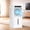 White-001, variant on 2.6Gal Portable Air Conditioners, 3-in-1 Swamp Cooler with HEPA Filter, Remote Control, 6 Speeds & 3 Modes, Quiet Operation for Rooms Up to 450 Sq Ft, 24-Hour Timer, 360° Swivel Casters