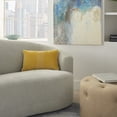 thumbnail image 3 of Mina Victory Life Styles Cotton Hand Stitched Stripe Throw Pillow in Yellow, 3 of 5