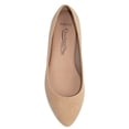 thumbnail image 2 of Hold Beige Nude Skin City Classified Women Casual Wide Width Fit Flat Office Shoes Pointy Toe 8, 2 of 2