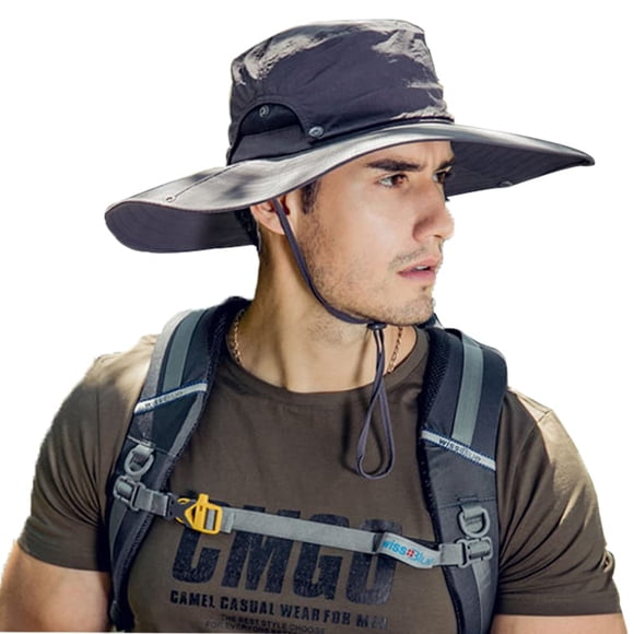 Sombrero para el sol para hombre Protección solar Sombreros para el sol de ala ancha para hombres Sombreros impermeables para el sol para pescar Senderismo Camping