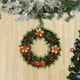 thumbnail image 5 of Herunwer Christmas Wreath with Flocked Pine, Red Poinsettias, Gold Stars, Natural Pine Cones, Holiday Door Decorations, 5 of 6