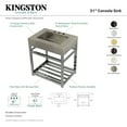 thumbnail image 2 of Kingston Brass Kvsp3122a-K-Set Kingston Commercial 31" Wide Console Sink Set - Brushed /, 2 of 7