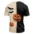 thumbnail image 5 of Halloween Shirts for Men Short Sleeve T-Shirts Pumpkin Bat All Over Pumpkin Print Novelty Spooky Holiday Tops Khaki L, 5 of 7