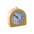 thumbnail image 1 of Hweilai Alarm Clock Bedside,no Ticking Bedside Clock Battery Powered With Snooze And Night Light Function,analogue Clock For Bedrooms, Table, Home, Kitchen, T Brown, 1 of 5