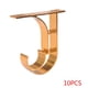 thumbnail image 3 of Naiovety 10 Uds. Soporte suspendido de techo montado en la parte varilla romana soporte único Base soporte accesorios de cortina Tratamientos de ventanas Dorado, 3 of 6