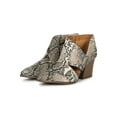 thumbnail image 5 of Dorsay Pointy Toe Faux Wooden Chunky Heeled Bootie 19882, 5 of 6