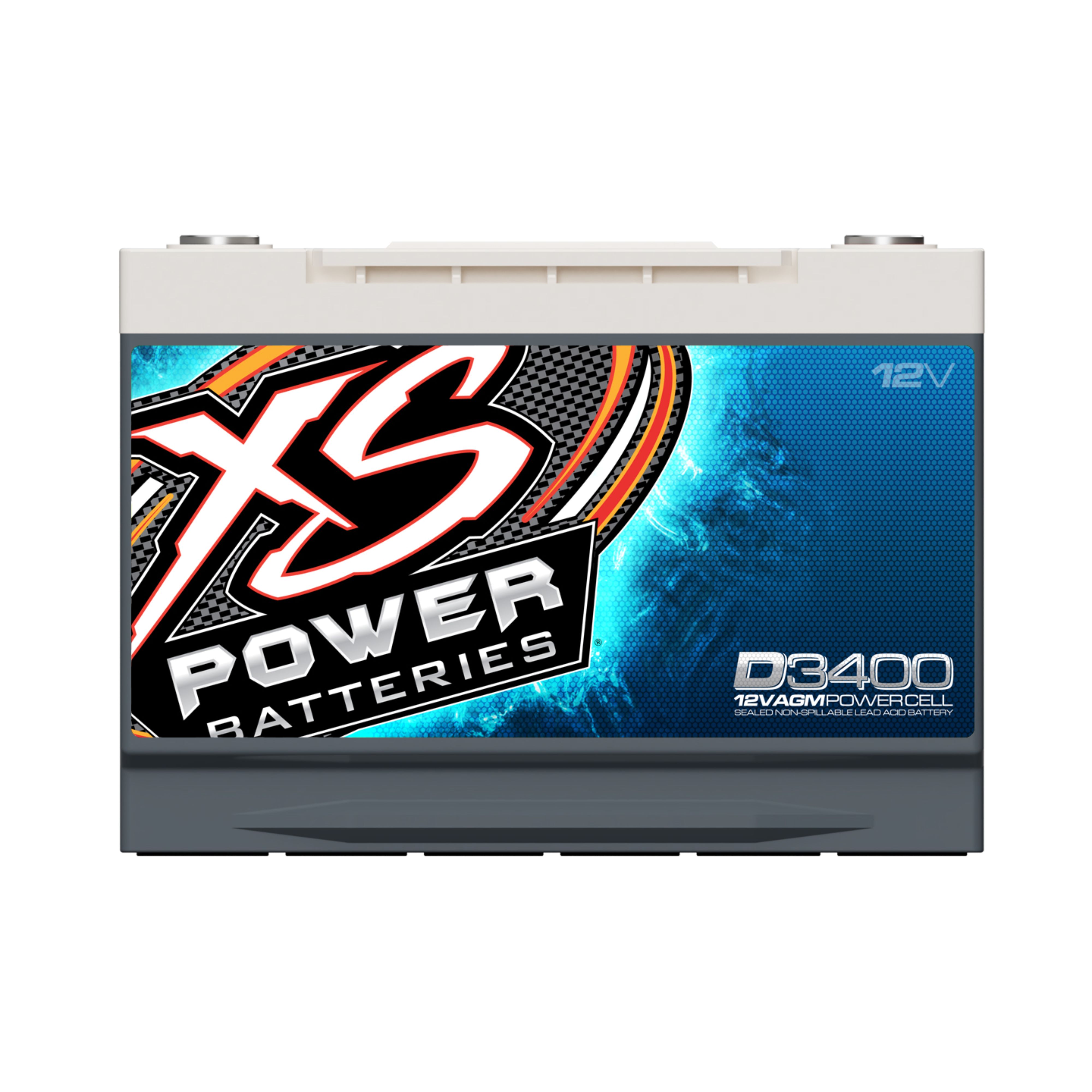 XS Power 12V BCI Group 34R AGM 4000W 3300A Car Battery with Terminal Bolt D3400 - image 2 of 4