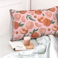 thumbnail image 4 of Fotbe Painting Peach Funda de Almohada Decorativa Estilo Occidental, Lujo en Algodón, Fundas para Almohadas King, Cojín Estampado para Decoración del Hogar-16"x24", 4 of 6