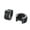Black Black, variant on Stainless Steel Cubic Zirconia Hoop Earrings for Men Women Round Huggie Hinged Statement Ear Studs Silver White