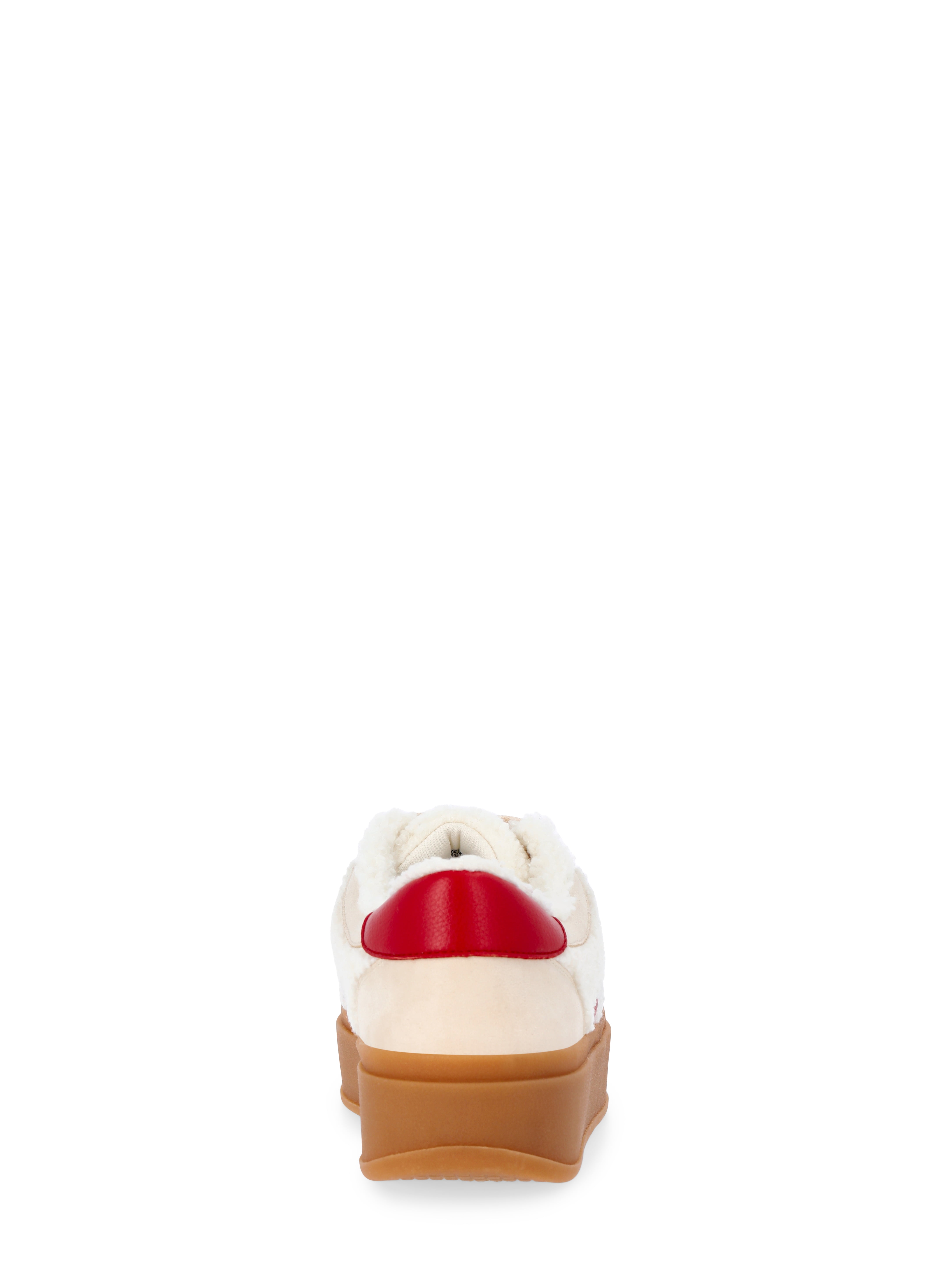 Madden NYC Women's Faux Shearling Platform Sneakers