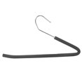 thumbnail image 2 of Open End Trouser Hangers Slack Pant Hanger with Non-Slip Foam Coated Black 5-Pack, 2 of 8