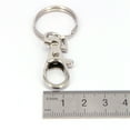thumbnail image 4 of 10pcs Metal Swivel Lobster Clasp Keychain Trigger Buckle Snap Hook with Split Ring, 4 of 8