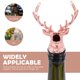 thumbnail image 2 of 2pcs Cabeza de venado Vino Pourper Stoppers Accesorio de vino para el hotel para fiestas en casa, 2 of 6
