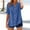 Blue, variant on Women Double Lined Fitted Basic T Shirts Crew Neck Long Sleev Women's Long Sleeve T-Shirt Loose Shirt Top Stand Solid Color Sleeve Collar Casual Women's Shirt Women's Shirt
