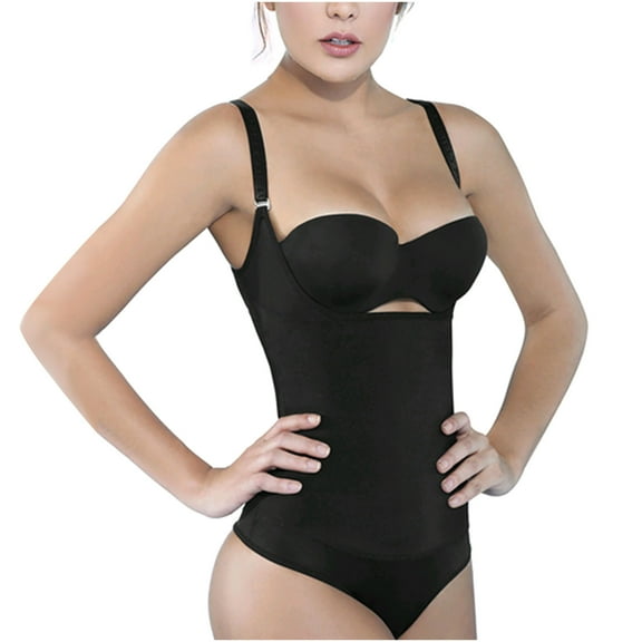 Aueoeo Womens Shapewear, Plus Size Shapewear Bodysuit Women's Open Chest French Tight-Fitting Waist Training Bra Without Zipper Straight With Pullover