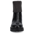 thumbnail image 6 of Journee Womens Isabeau Round Toe Block Heel Casual Comfort Chelsea Boots, Widths Available, 6 of 9