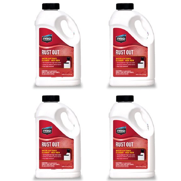 Pro Products RO05B Rust Out Water Softener Cleaner And Iron Remover, 4.75 lb. Bottle, 4 Pack