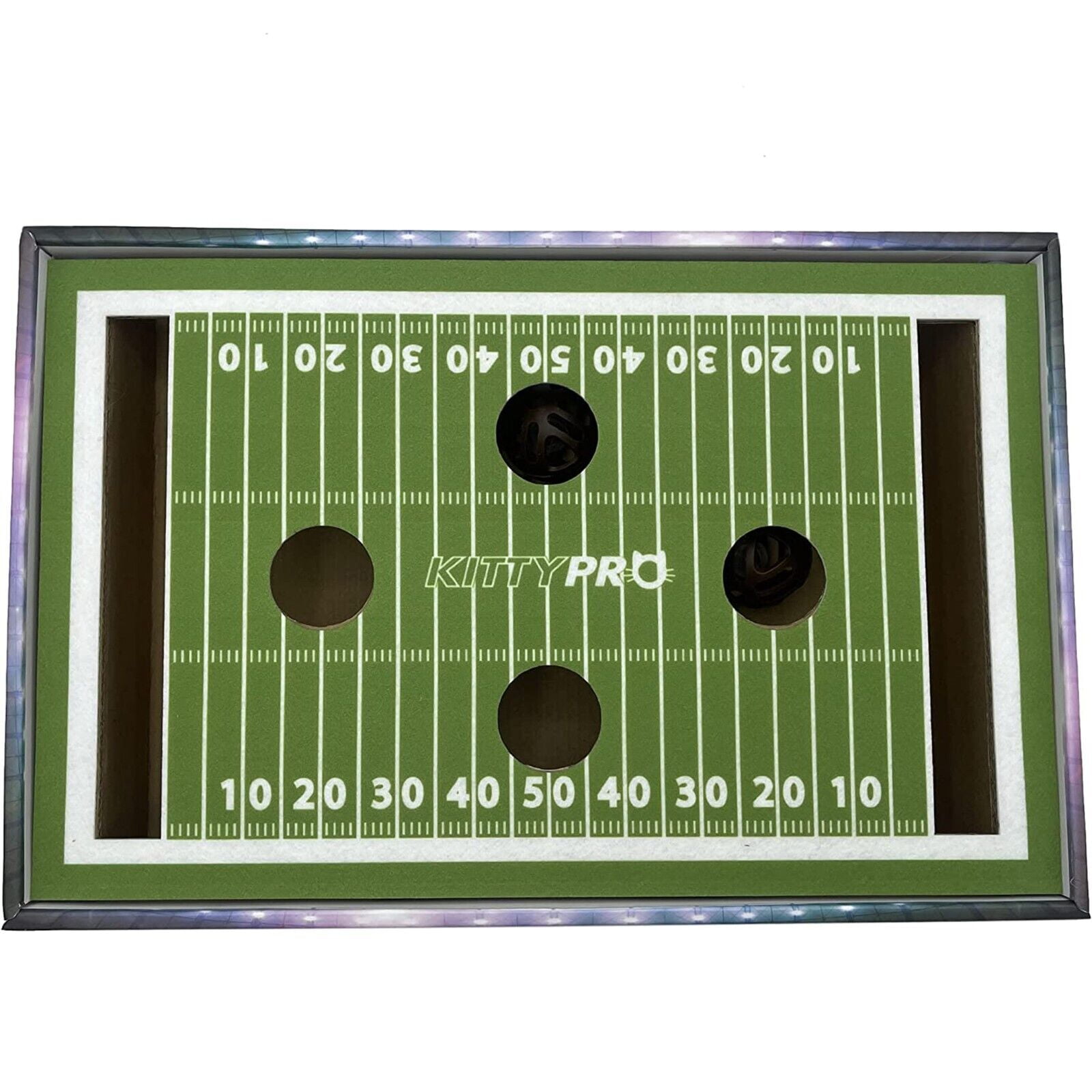 Pets First NFL Carolina Panthers Cat Scratcher Box Football Field Designed Cat Scratcher & Lounge