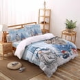 thumbnail image 3 of Blue Gnomes Christmas Full Size Comforter Set, Xmas Tree Branch Balls Snowflake Soft Bedding for All Seasons, 4 Pcs Bed Set with 1Comforter (86"x86") ,1 Sheet(80"x116"), 2 Pillowcases (19"x29"), 3 of 7