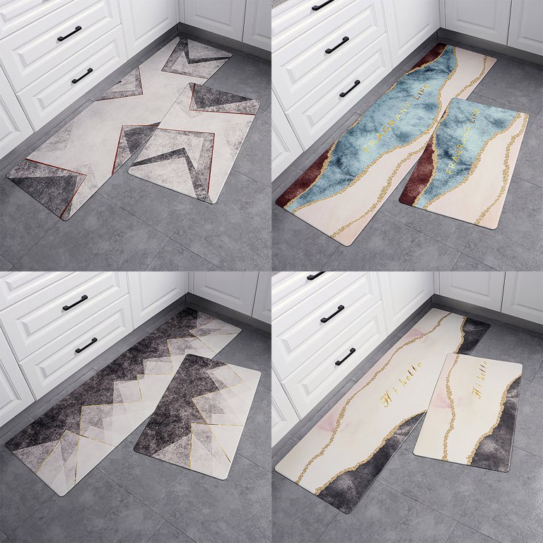 Waterproof Floor Mats for Kitchen Accessories Cartoon PVC Non-slip