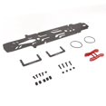 thumbnail image 1 of RC Car Bottom Chassis Plate, 2 Layer Hollow Design CNC Machined Wearproof RC Drift Racing Chassis  for RC Vehicle Black,Silver SSG, 1 of 8