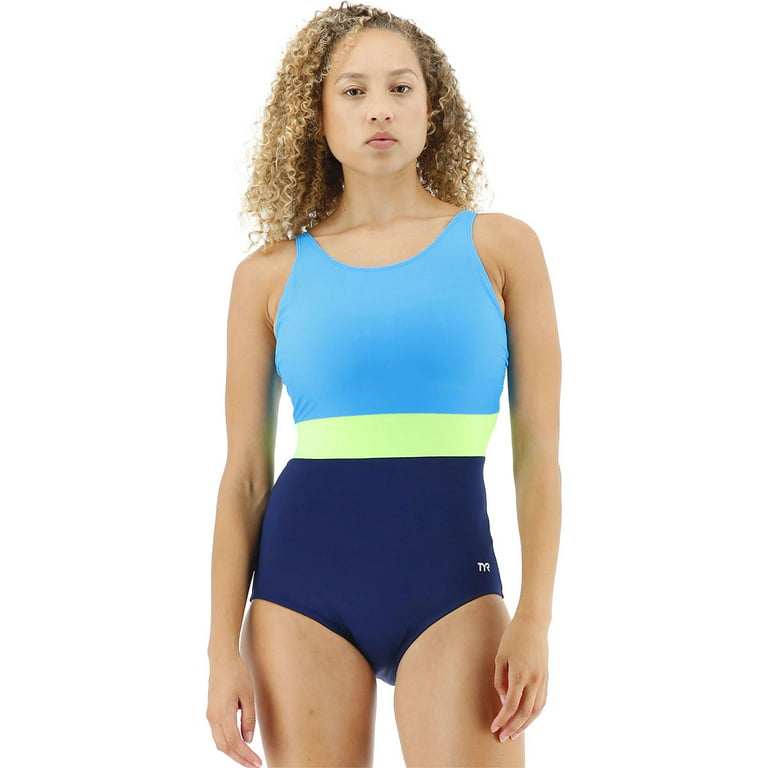TYR TYR Women's Solid Splice Belted Controlfit Swimsuit