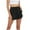 Black, variant on Diufon Elastic Waist Shorts for Women Drawstring Elastic Waist Running Shorts Solid Color Shorts with Pockets