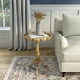 thumbnail image 4 of Dansby Antique Beige Pedestal  Side Table, 4 of 6